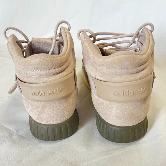 Adidas Originals Tubular Invader Strap Sneakers | Women’s 8.5 | Beige Suede - Picture 4 of 12